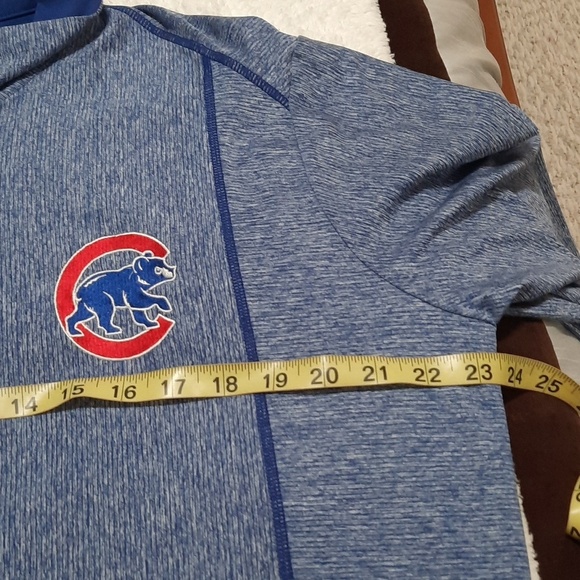 Antigua Blue Quarter-Zip Pullover with Emblem - Picture 4 of 5